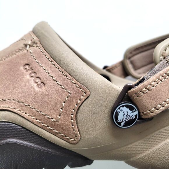 Crocs Brown Yukon Vista Slide In Clogs size 10 Men's - Picture 6 of 9